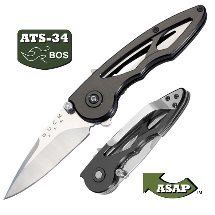 Buck Knife Rush 291 Assisted Opening Bos ATS34 Plain Blade eBay